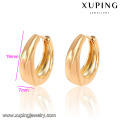 Pendiente de aro plateado oro de la manera 18K de la joyería 26933-Xuping con precio de la promoción